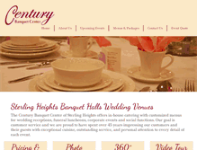 Tablet Screenshot of century-banquetcenter.com